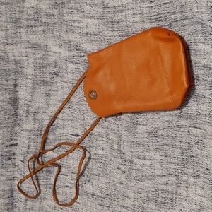 Western Leather Side Purse with Leather Strap 9.5" tall